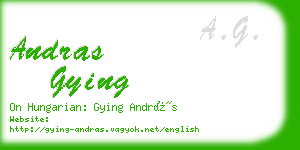 andras gying business card